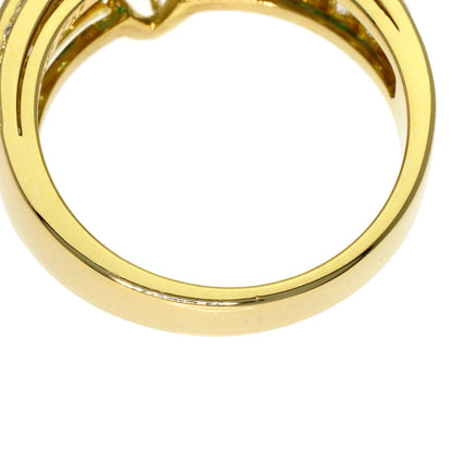 Van Cleef & Arpels Emerald Diamond Ring K18 Yellow Gold Ladies [Used]