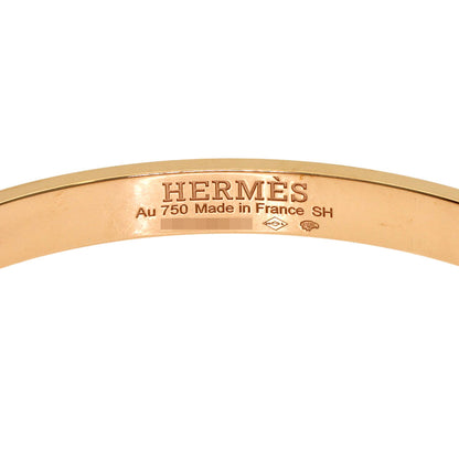 HERMES H Dunkle Diamond Bracelet K18 Pink Gold Ladies [Used]