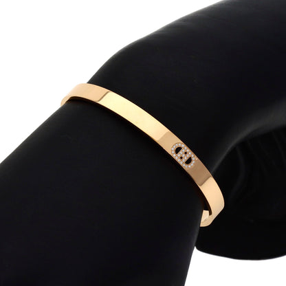 HERMES H Dunkle Diamond Bracelet K18 Pink Gold Ladies [Used]
