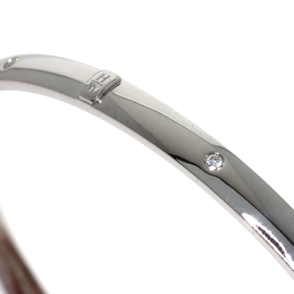 HARRY WINSTON HW Logo 7P Diamond Bracelet K18 White Gold Ladies [Used]