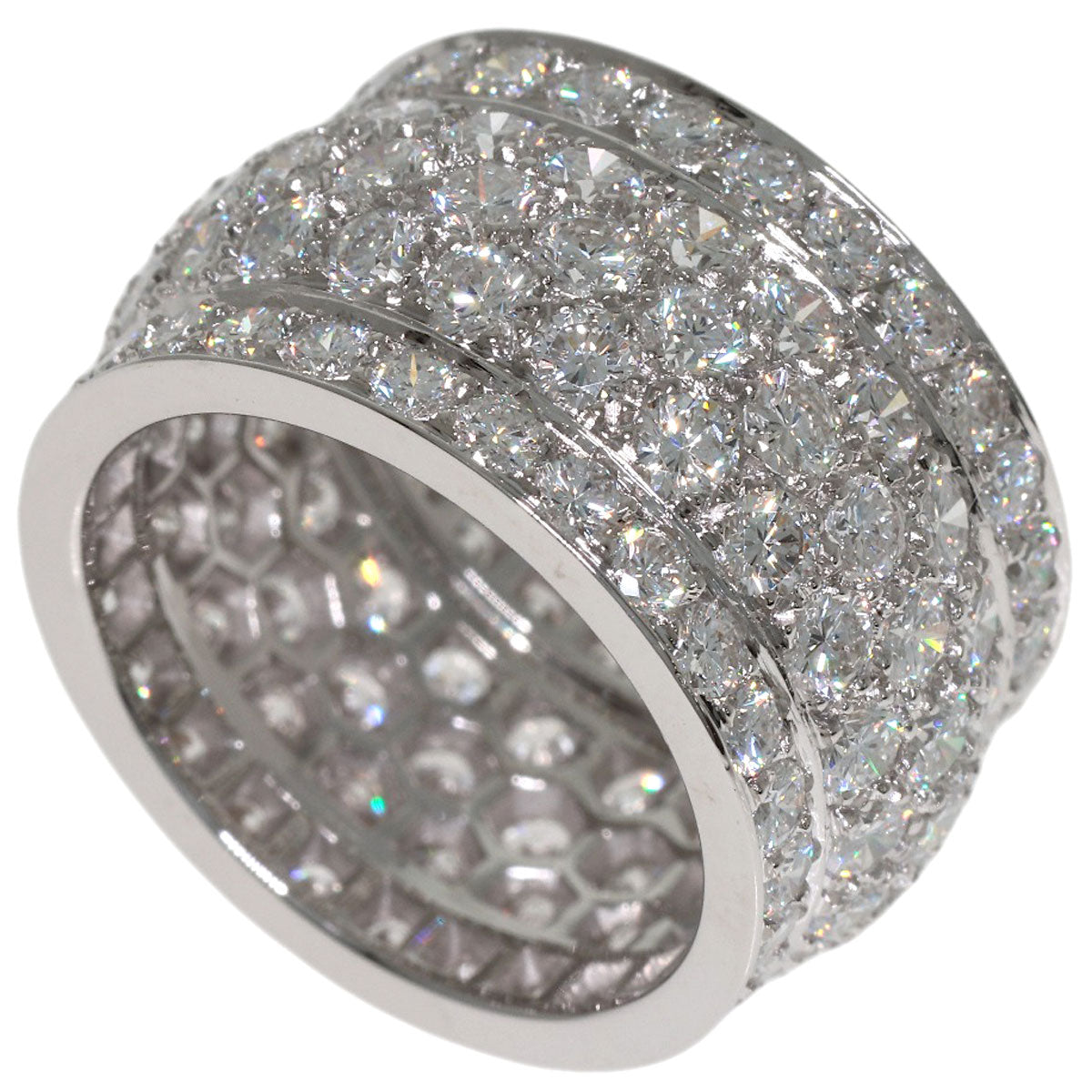 CARTIER Nigeria Diamond #53 Ring K18 White Gold Ladies [Used]