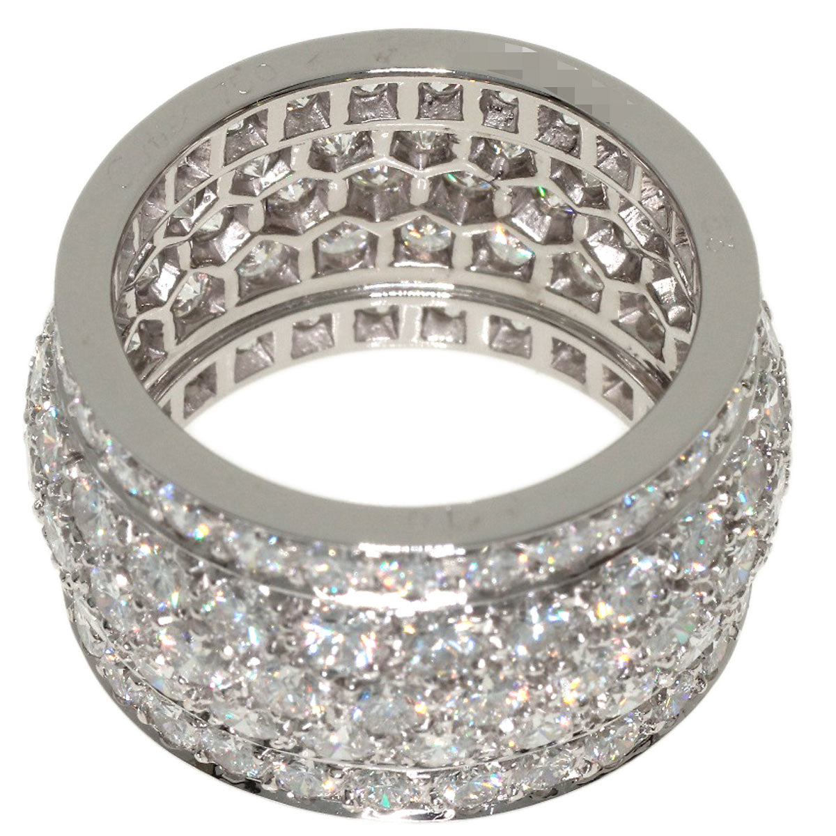 CARTIER Nigeria Diamond #53 Ring K18 White Gold Ladies [Used]