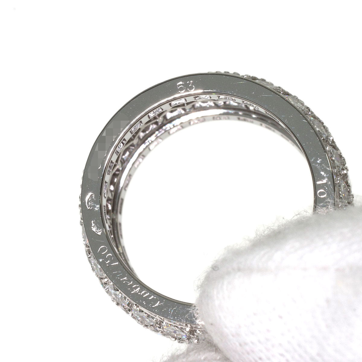 CARTIER Nigeria Diamond #53 Ring K18 White Gold Ladies [Used]