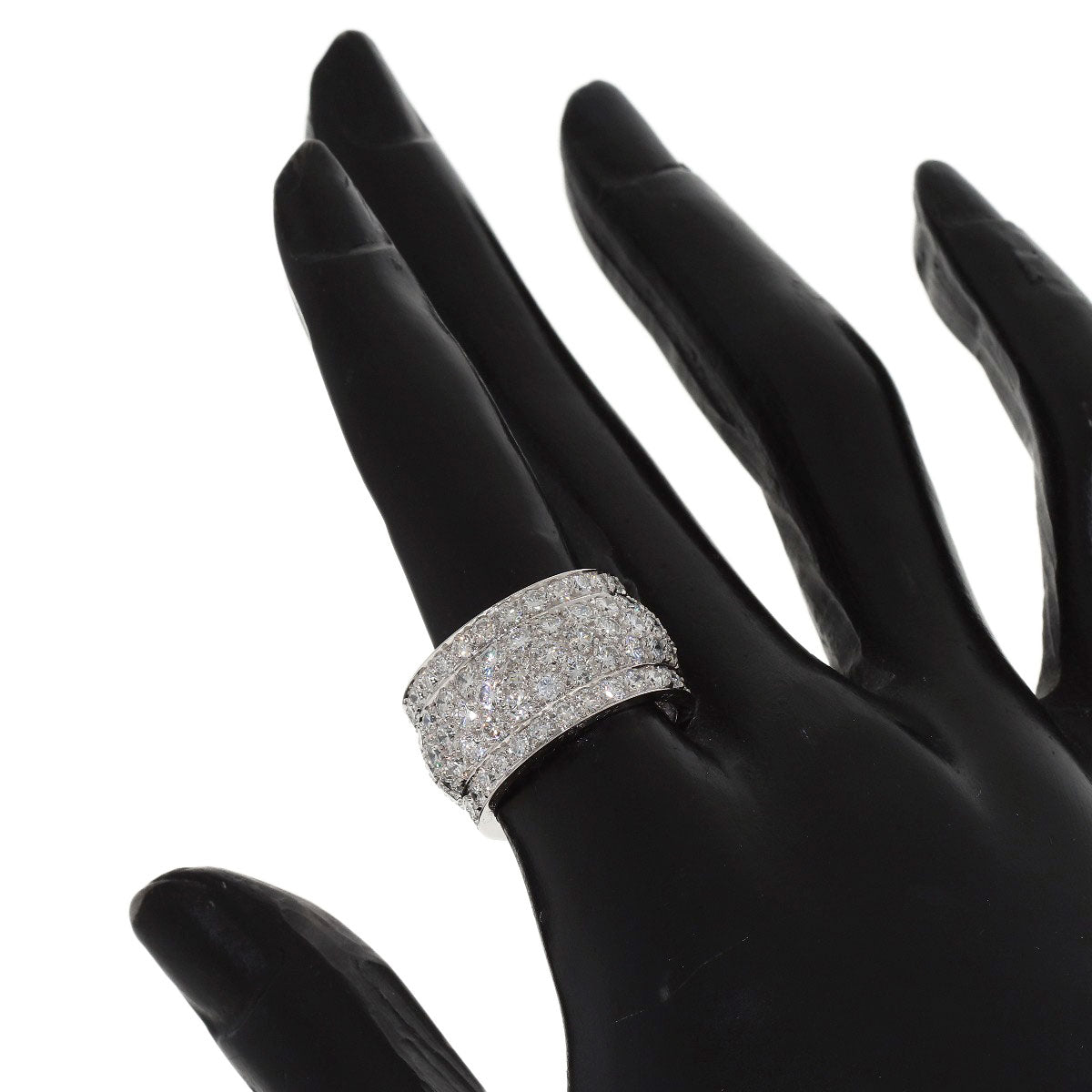 CARTIER Nigeria Diamond #53 Ring K18 White Gold Ladies [Used]