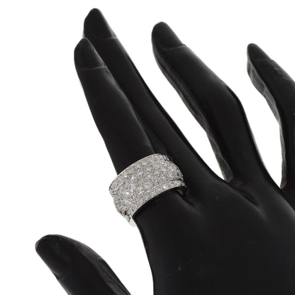 CARTIER Nigeria Diamond #53 Ring K18 White Gold Ladies [Used]
