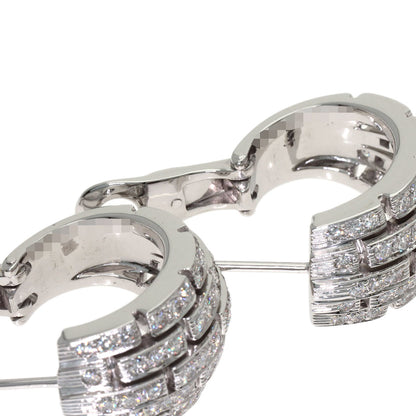 CARTIER Oriane Diamond earring K18 White Gold Ladies [Used]