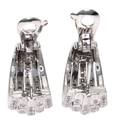 CARTIER Oriane Diamond earring K18 White Gold Ladies [Used]