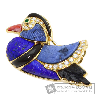 Van Cleef & Arpels Duck Vintage Diamond Multistone Brooch K18 Yellow Gold Ladies [Used]