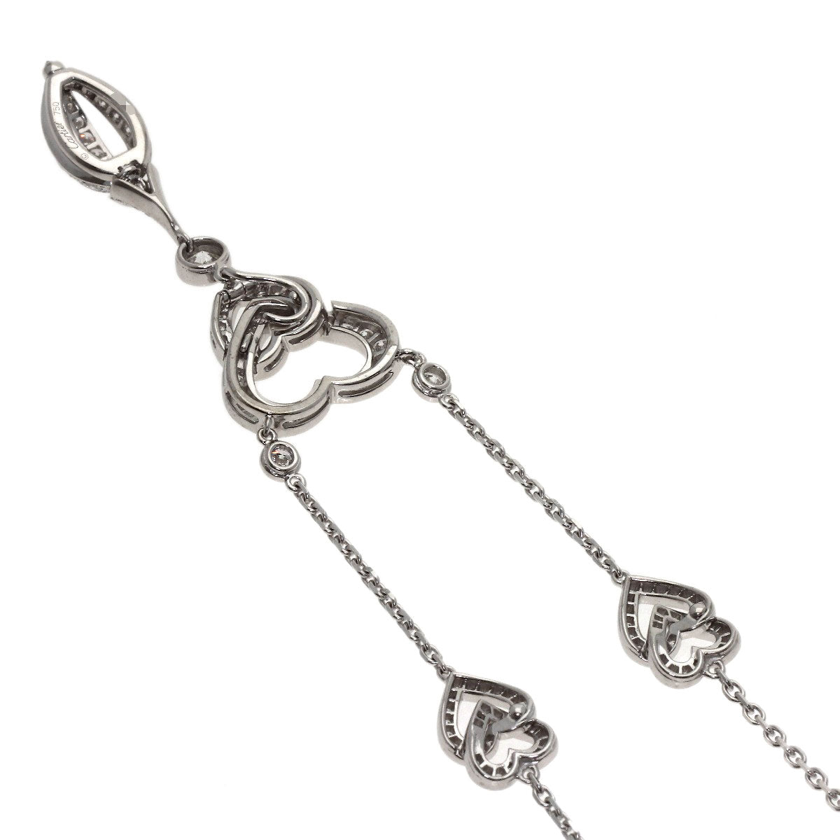 CARTIER Nuage Diamond Necklace K18 White Gold Ladies [Used]