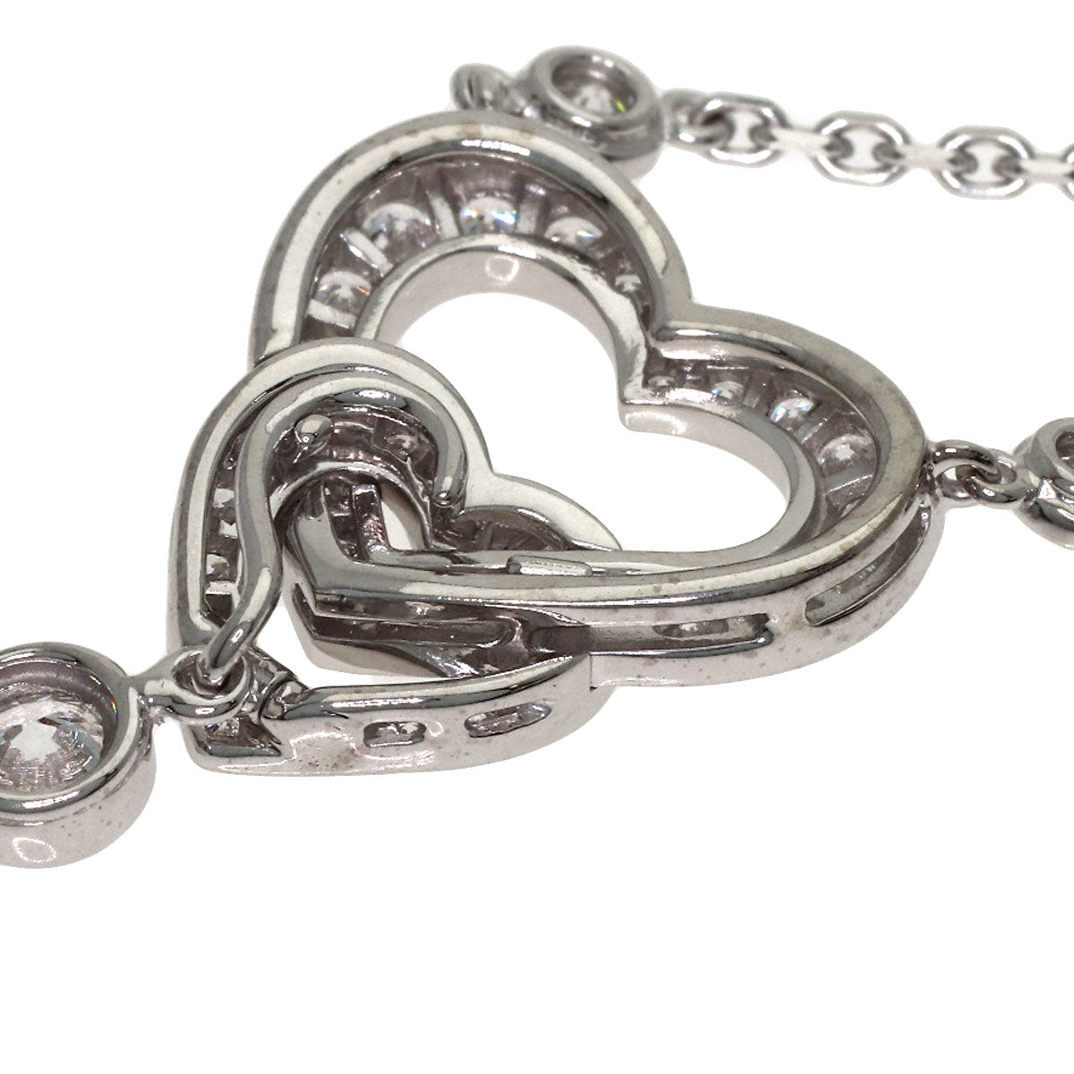 CARTIER Nuage Diamond Necklace K18 White Gold Ladies [Used]