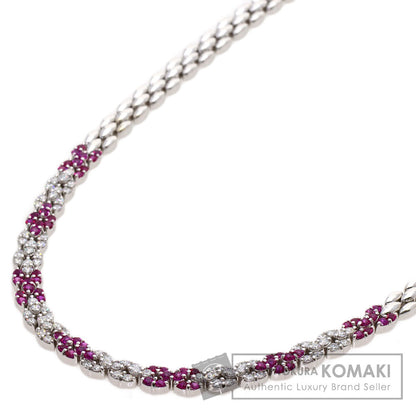 PICCHIOTTI Ruby Diamond Necklace K18 White Gold Ladies [Used]