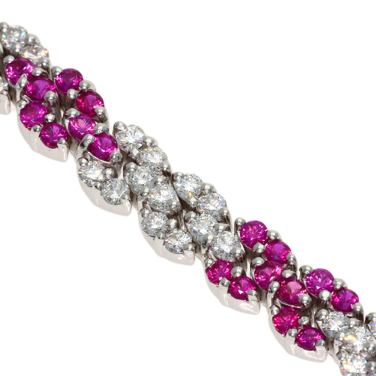 PICCHIOTTI Ruby Diamond Necklace K18 White Gold Ladies [Used]
