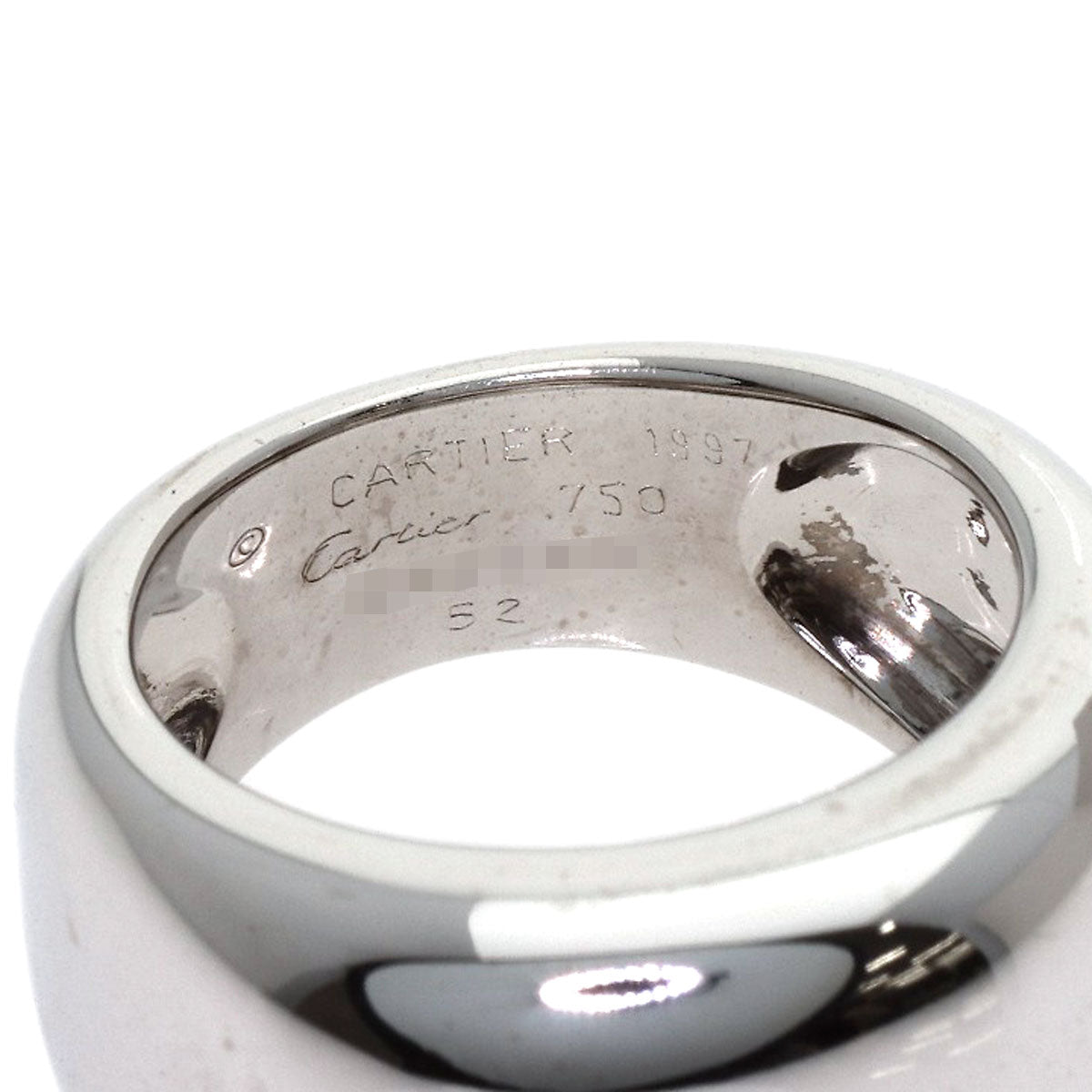 CARTIER Nouvelberg # 52 Ring K18 White Gold Ladies [Used]
