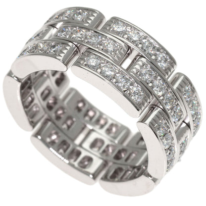 CARTIER Mayon PANTHERE Full Diamond # 50 Ring K18 White Gold Ladies [Used]
