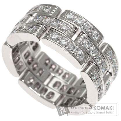 CARTIER Mayon PANTHERE Full Diamond # 50 Ring K18 White Gold Ladies [Used]