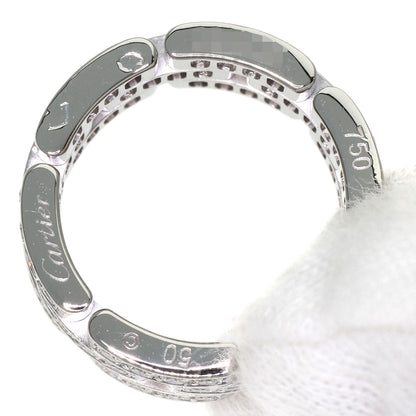 CARTIER Mayon PANTHERE Full Diamond # 50 Ring K18 White Gold Ladies [Used]