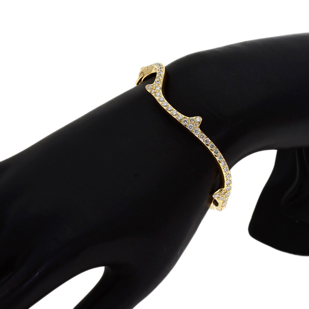 Dior Bois de Rose Diamond Bracelet K18 Yellow Gold Ladies [Used]
