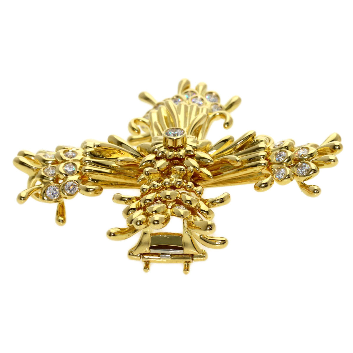 TIFFANY&Co. Jean Schlumberger Diamond Brooch K18 Yellow Gold Ladies [Used]