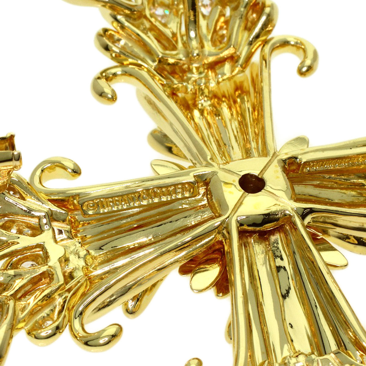 TIFFANY&Co. Jean Schlumberger Diamond Brooch K18 Yellow Gold Ladies [Used]