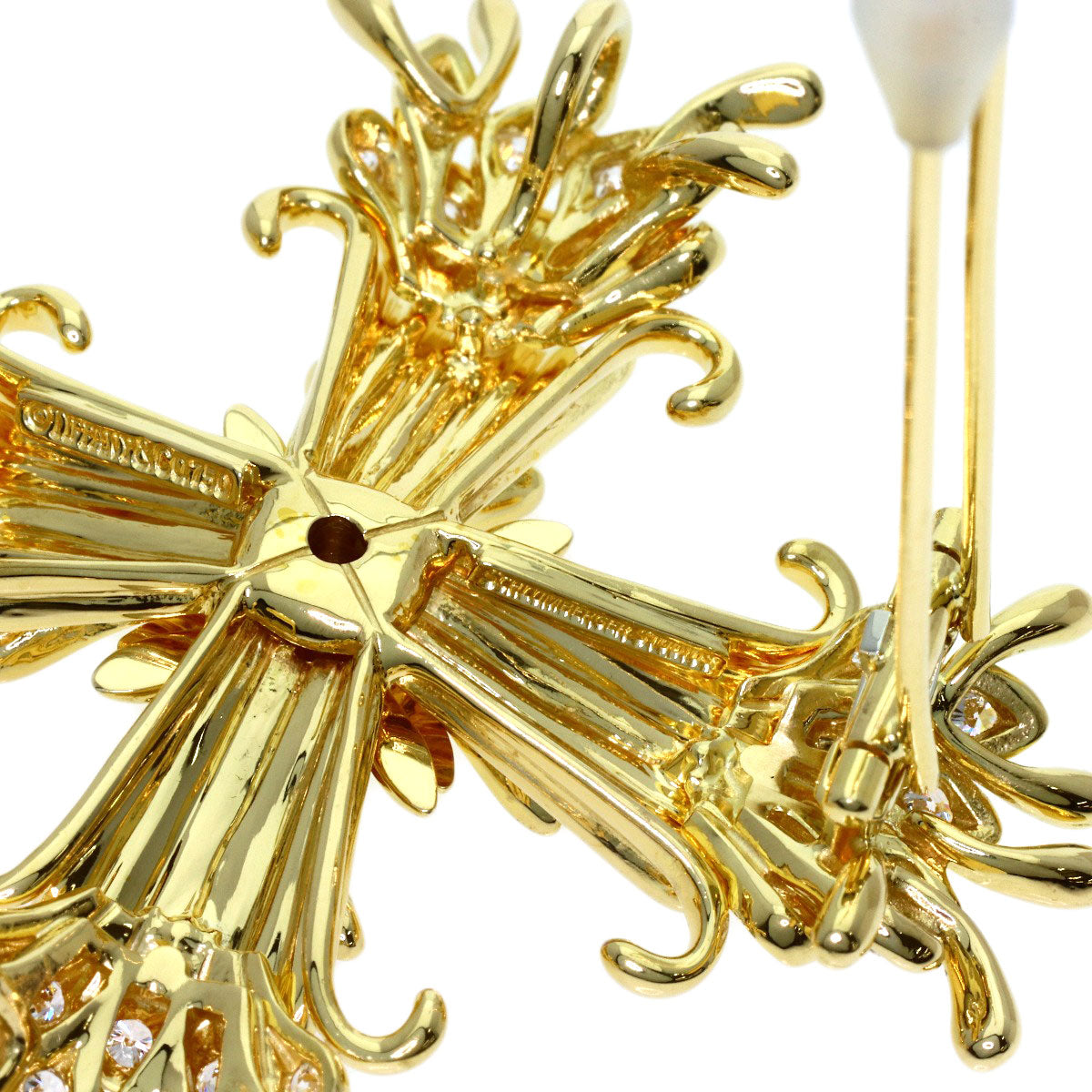 TIFFANY&Co. Jean Schlumberger Diamond Brooch K18 Yellow Gold Ladies [Used]