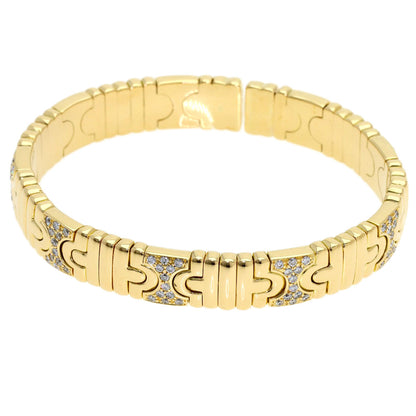BVLGARI Parentesi Diamond Bracelet K18 Yellow Gold Ladies [Used]