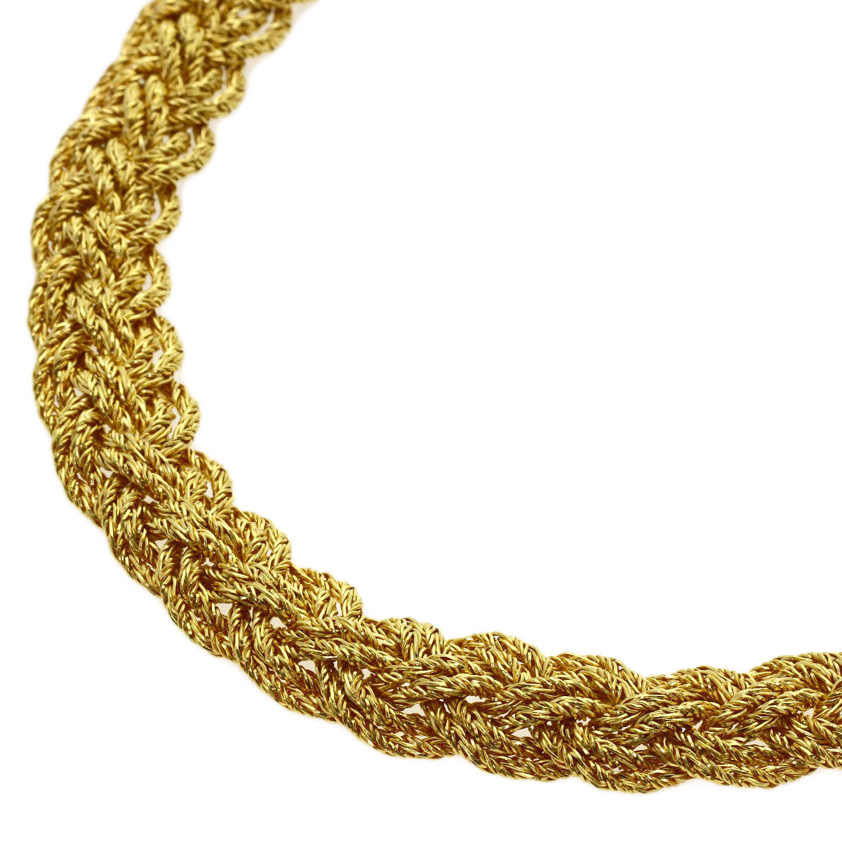 PIAGET Vintage Braided Necklace K18 Yellow Gold Ladies [Used]