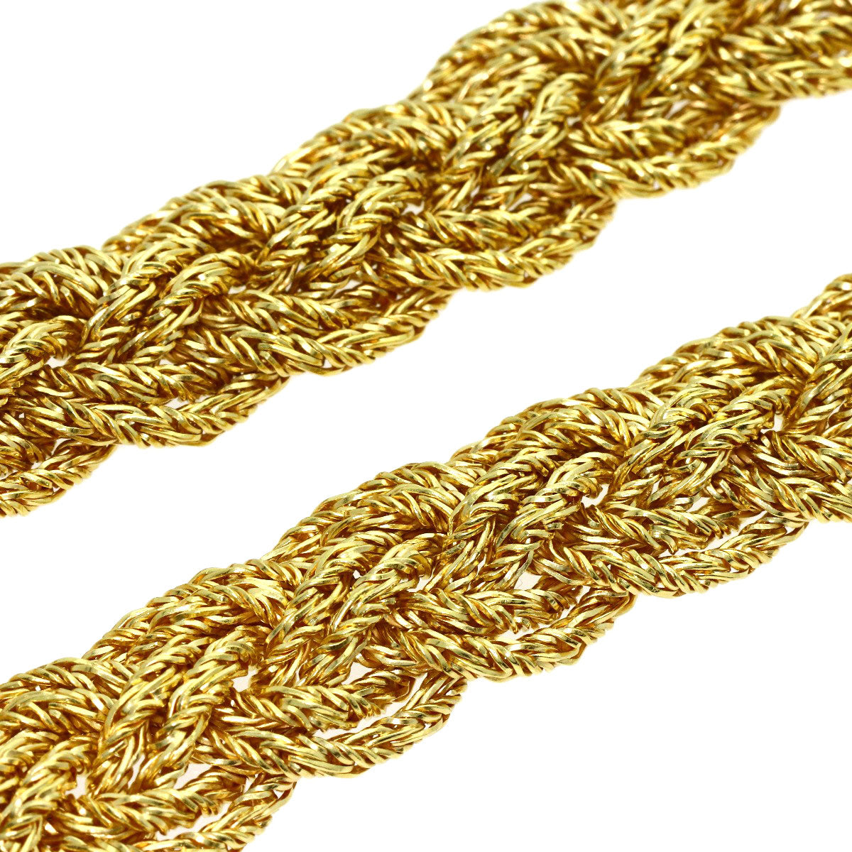 PIAGET Vintage Braided Necklace K18 Yellow Gold Ladies [Used]