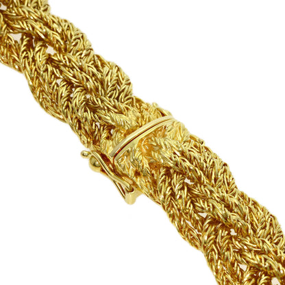 PIAGET Vintage Braided Necklace K18 Yellow Gold Ladies [Used]