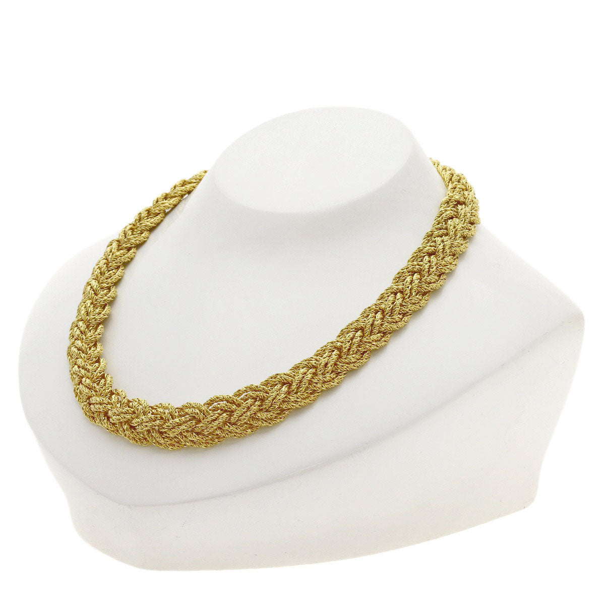 PIAGET Vintage Braided Necklace K18 Yellow Gold Ladies [Used]
