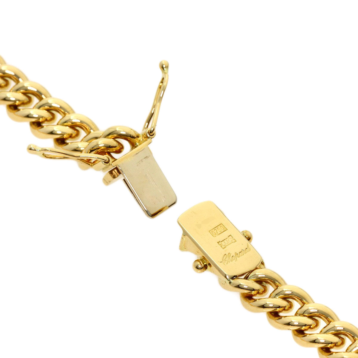 Chopard Happy diamond Sapphire Diamond Necklace K18 Yellow Gold Ladies [Used]