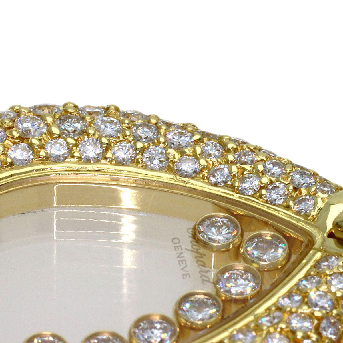 Chopard Happy diamond Sapphire Diamond Necklace K18 Yellow Gold Ladies [Used]