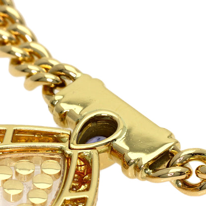 Chopard Happy diamond Sapphire Diamond Necklace K18 Yellow Gold Ladies [Used]