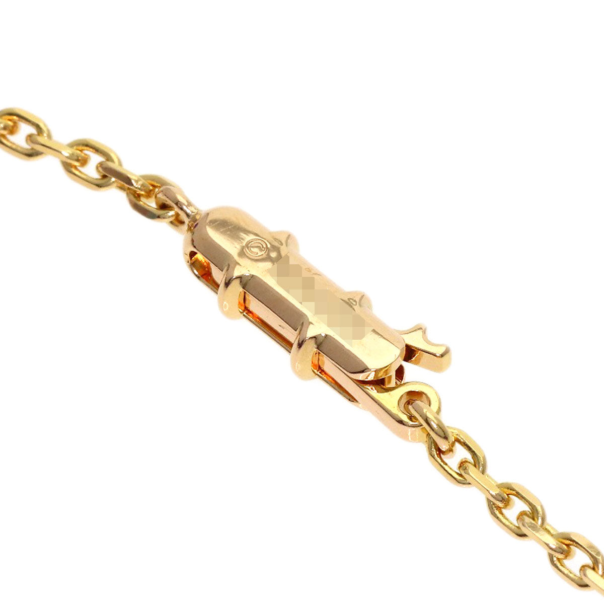 CARTIER Delices de Gois Amethyst Turquoise Diamond Necklace K18 Pink Gold Ladies [Used]