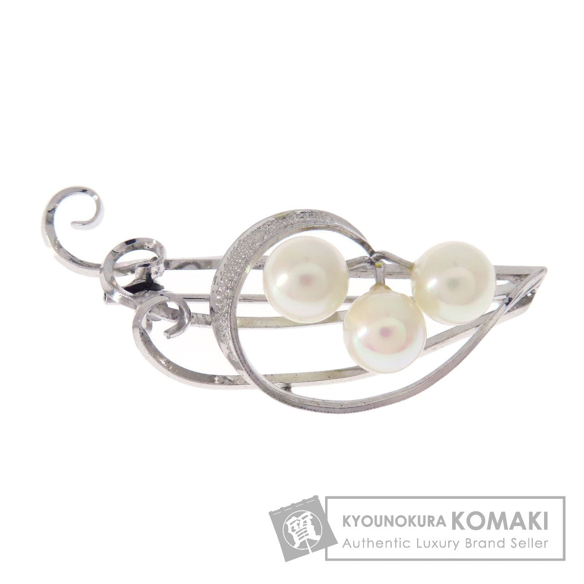 Akoya pearl Pearl Brooch PL SV 4.9g　Ladies