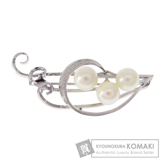 Akoya pearl Pearl Brooch PL SV 4.9g　Ladies