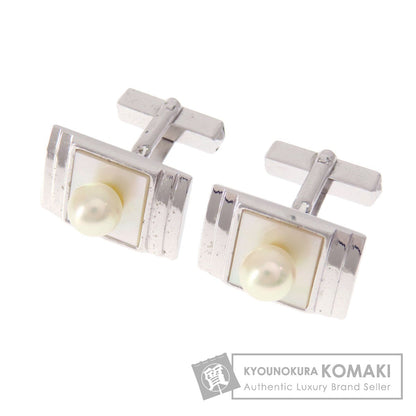 アコヤパール 真珠 カフス PL/SV 12.1g メンズ 【中古】