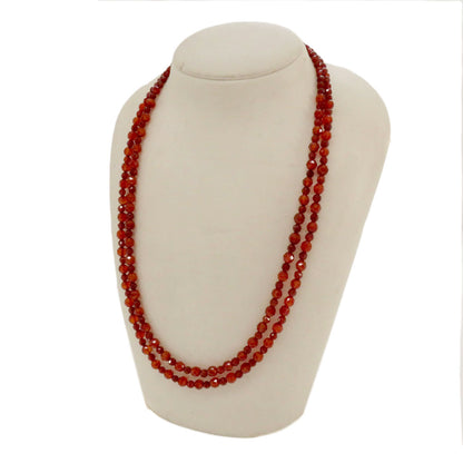 Double Agate Necklace Metal  31.5g　Ladies