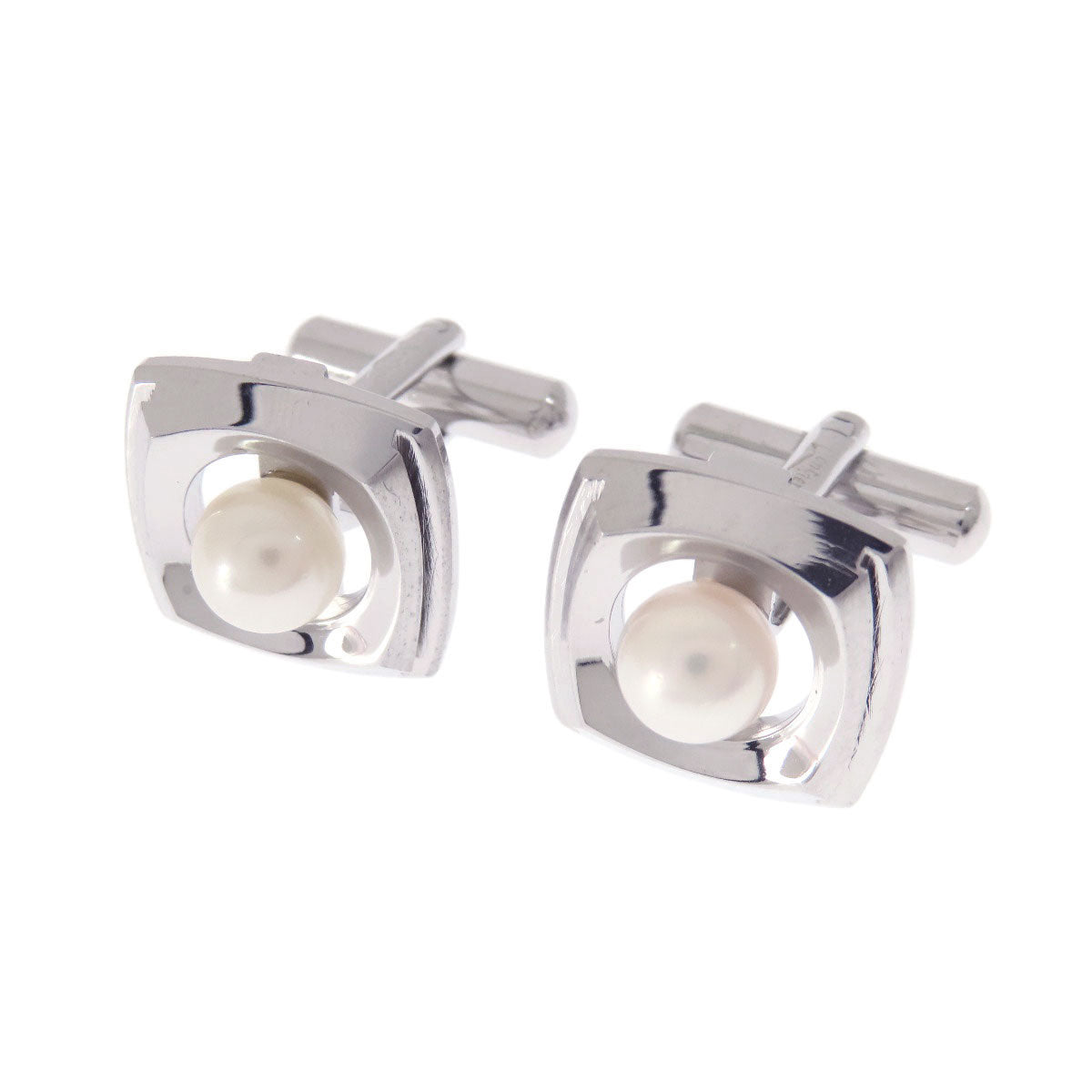 ライオンスター パール 真珠 カフス PL 10.7g メンズ 【中古】