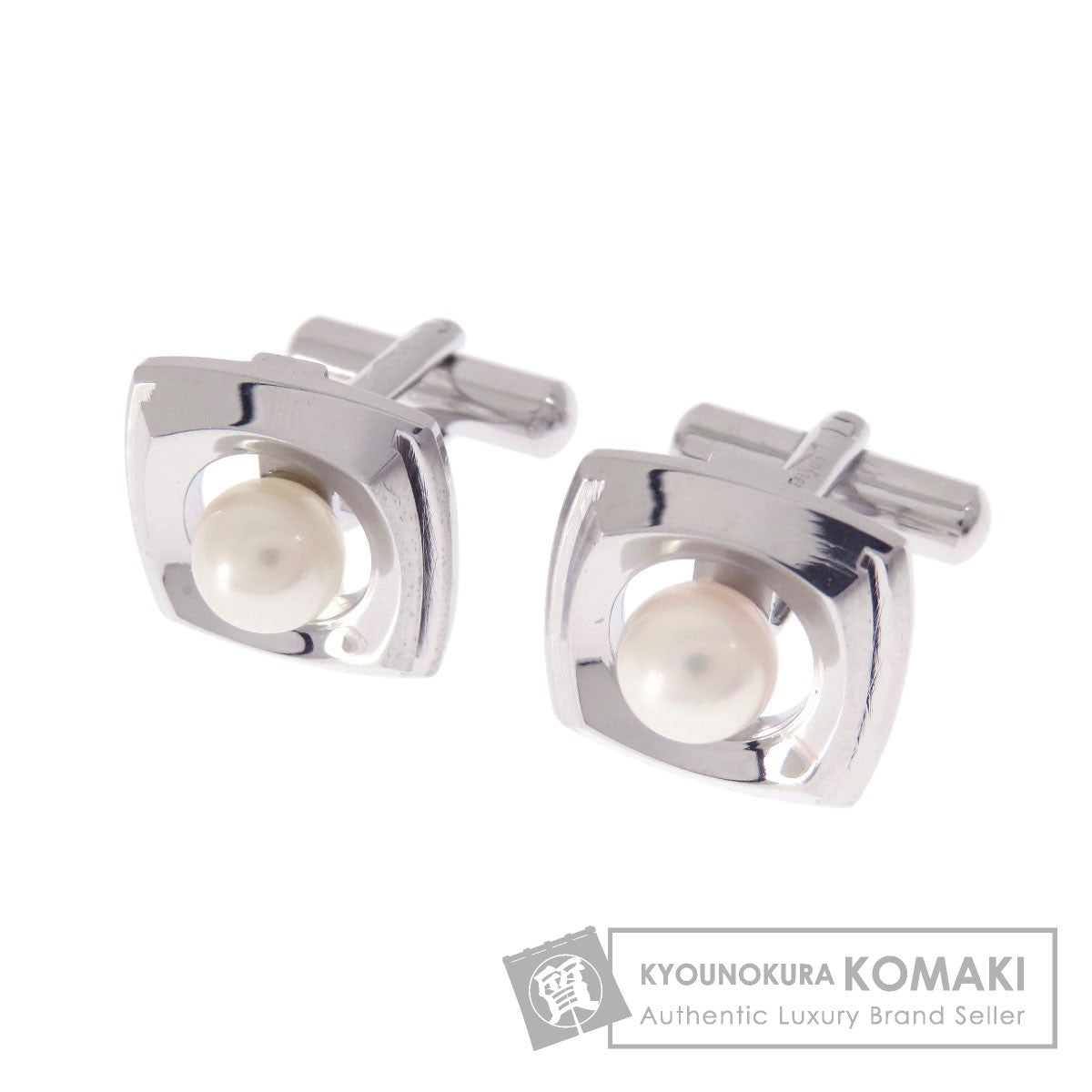 ライオンスター パール 真珠 カフス PL 10.7g メンズ 【中古】