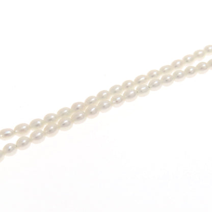 Freshwater Pearl 2 piece set Necklace Silver 19.4g　Ladies