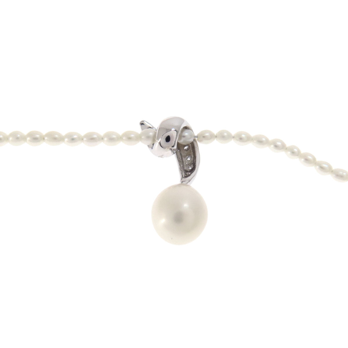 Freshwater Pearl 2 piece set Necklace Silver 19.4g　Ladies