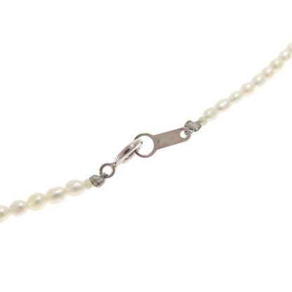 Freshwater Pearl 2 piece set Necklace Silver 19.4g　Ladies