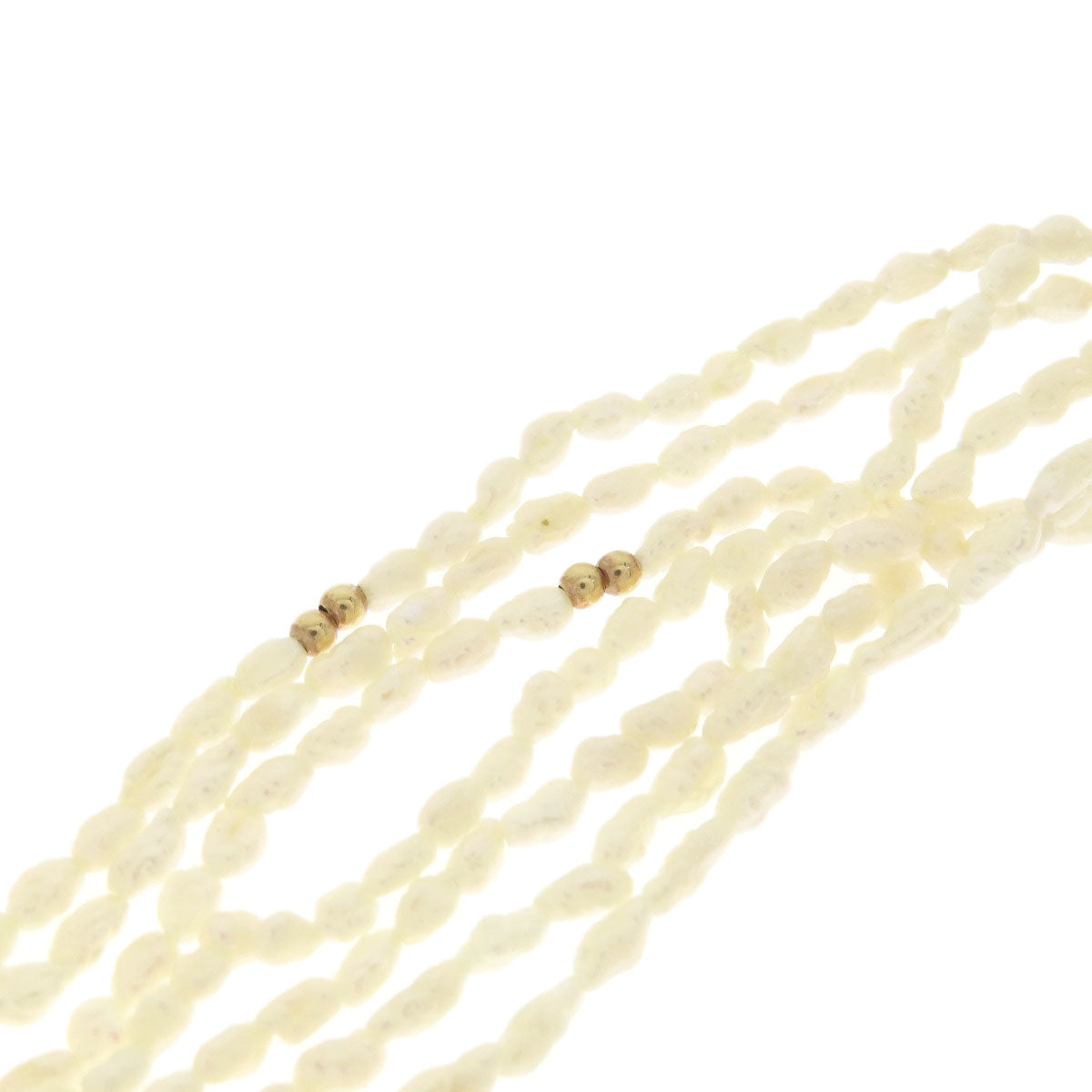 Freshwater Pearl Pearl 7-strand 5-strand 2-piece set Necklace PL SV 58.3g　Ladies