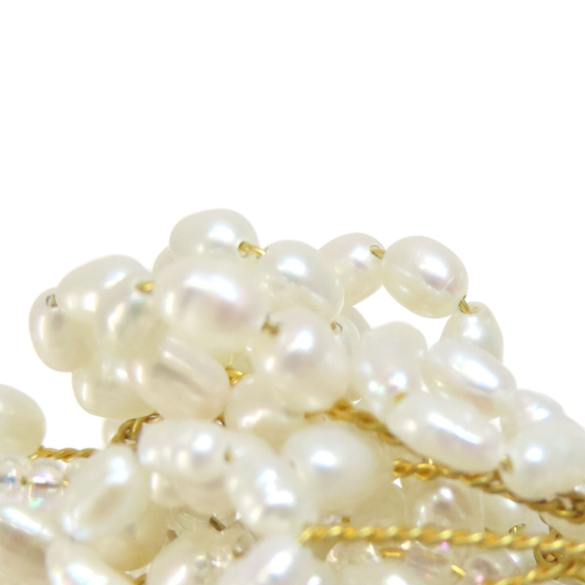 Freshwater Pearl Pearl 2 piece set Brooch PL Metal 39.5g　Ladies