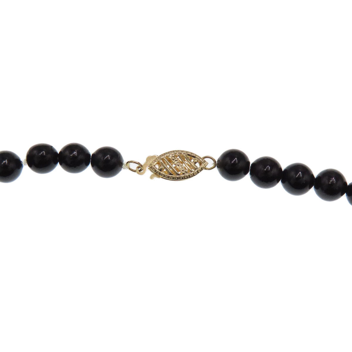 Pearl jet Necklace K14 Yellow Gold 15.1g　Ladies