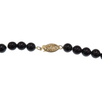 Pearl jet Necklace K14 Yellow Gold 15.1g　Ladies