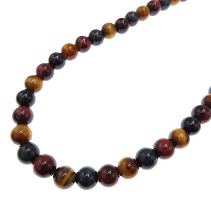 tiger eye tiger eye stone Necklace Natural stone  38.5g　unisex