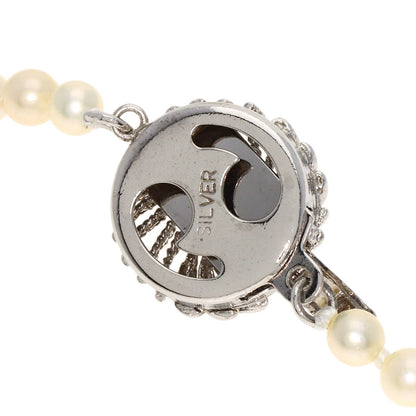 Akoya pearl Pearl gradation Necklace Silver  16.1g　Ladies