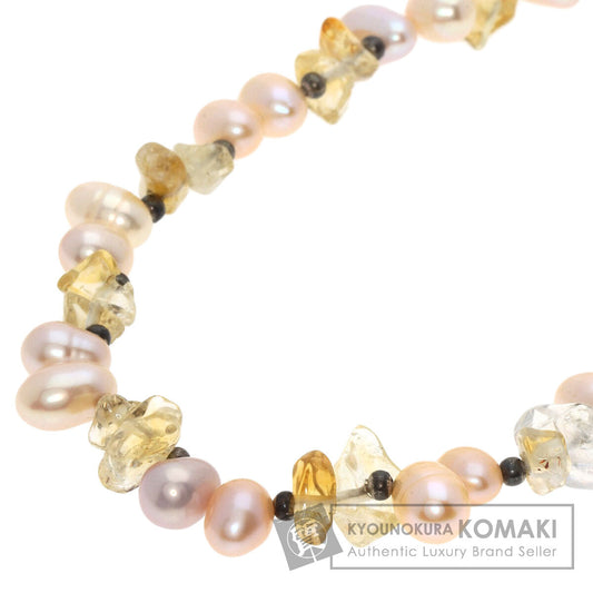 Freshwater Pearl Pearl Quartz Necklace 55.9g　Ladies
