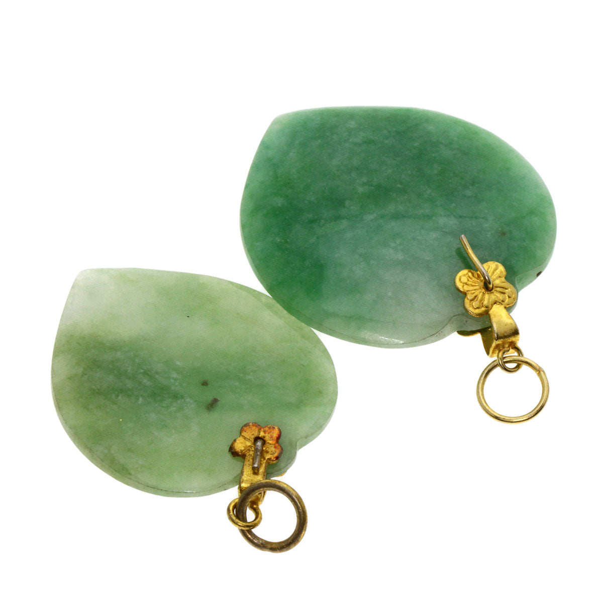 Natural stone 3 piece set Pendant top Gold Plated  8g　Ladies